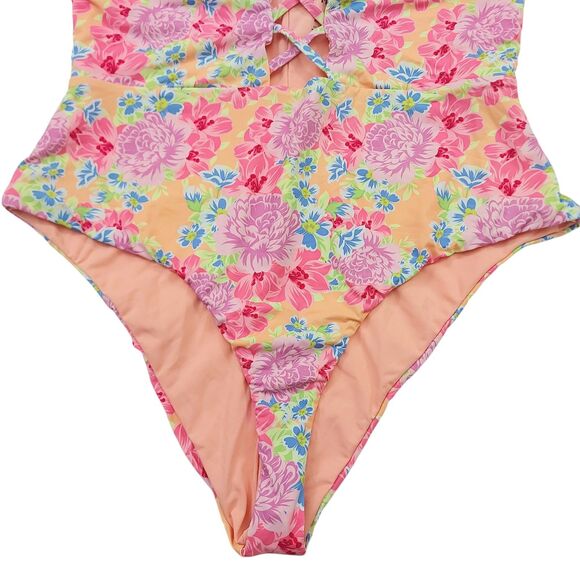 Dippin Daisys Swimsuit Womens XL Pink Bliss One-Piece Floral Summer Pool Beach - Picture 3 of 11